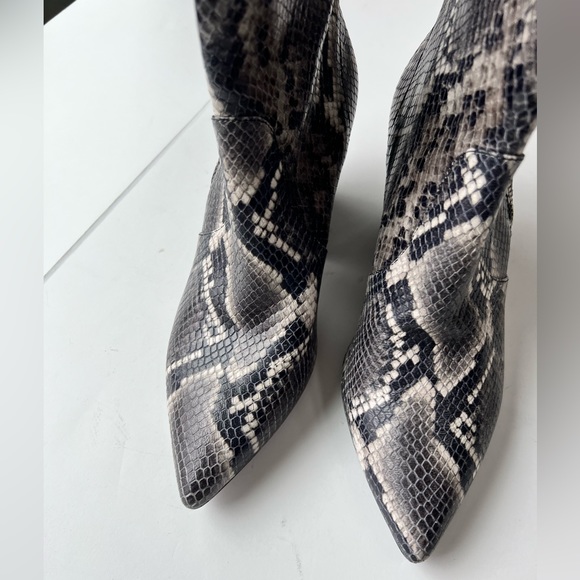 Allsaints Lenora Leather Snake Booties - Picture 2 of 12